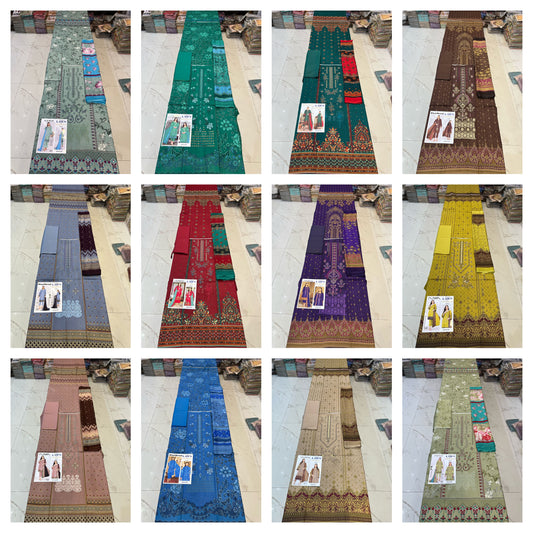 Different Brands Emb Lawn 3Pc Suit pack of 10 Dresses