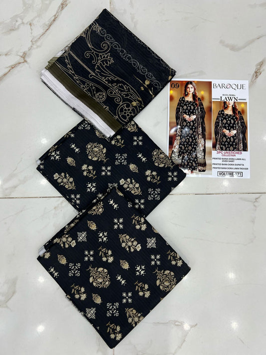 Black Series Lawn 3Pc