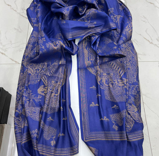Winter Shawls Jacquard Banarasi