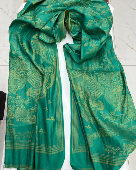 Winter Shawls Jacquard Banarasi
