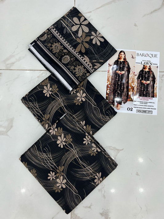 Black Series Lawn 3Pc