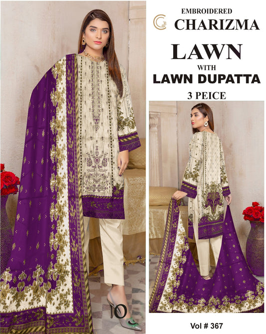 Mix Brands Lawn 3Pc Suit