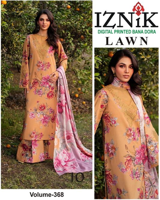 IZNIK BANA DORA LAWN 3pc Suit