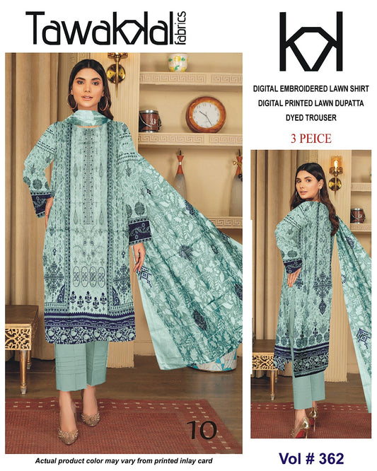 Tawakal Emb lawn 3pc Suit