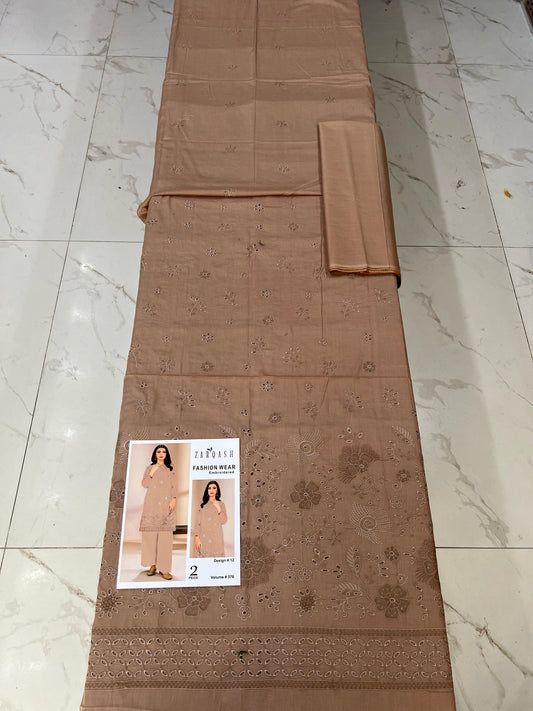 ZARQASH FASHION WEAR EMB 2PC