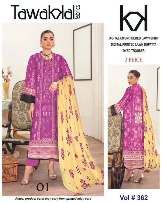 Tawakal Emb lawn 3pc