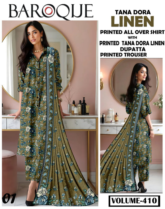 Baroque Doria linen 3PC