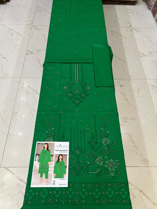 ZARQASH FASHION WEAR EMB 2PC