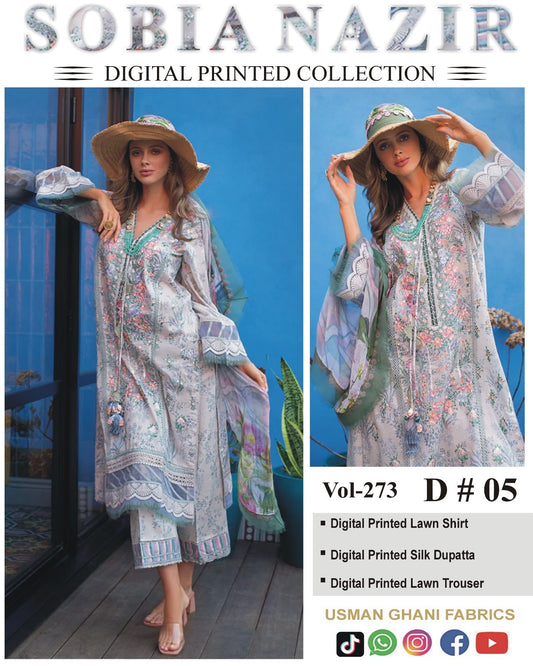 Sobia Nazir LAWN 3Pc Suit