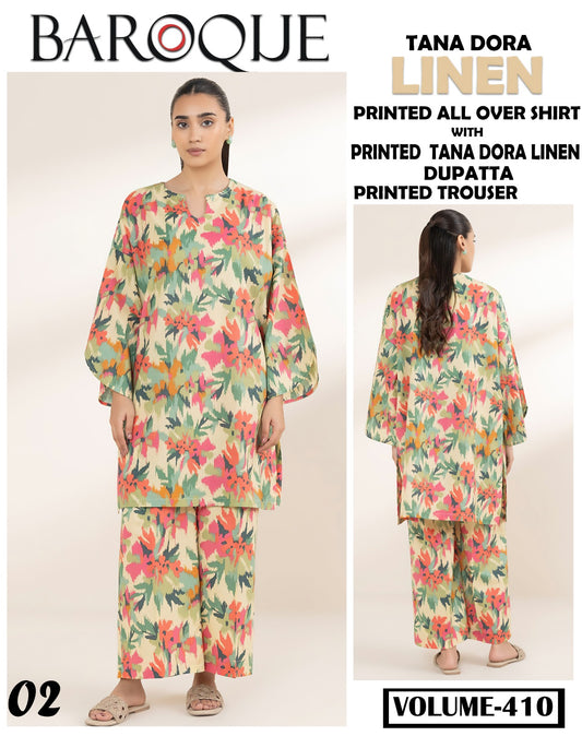 Baroque Doria linen 3PC