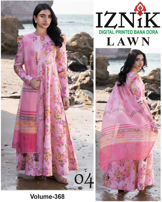 IZNIK BANA DORA LAWN 3pc Suit