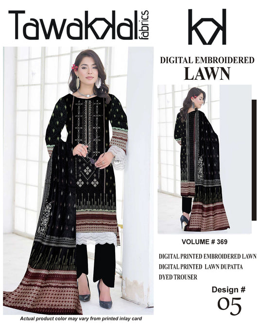 TAWAKAL LAWN 3PC SUIT