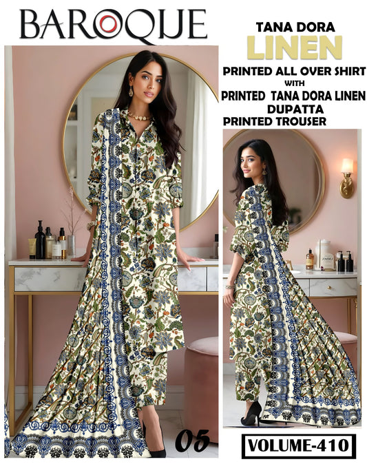 Baroque Doria linen 3PC