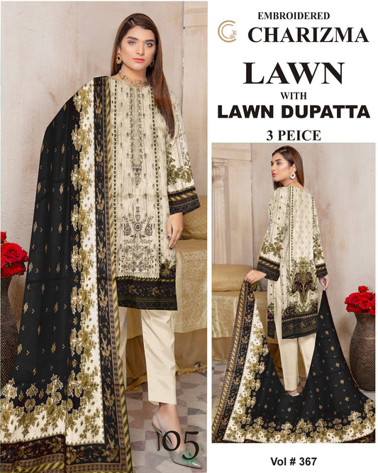 Mix Brands Lawn 3Pc Suit
