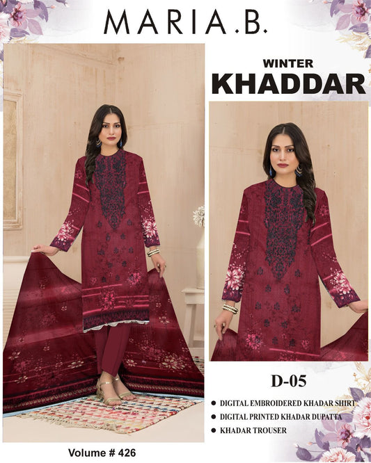 Winter Special Khaddar Emb 3PC | Mix Brand Selection