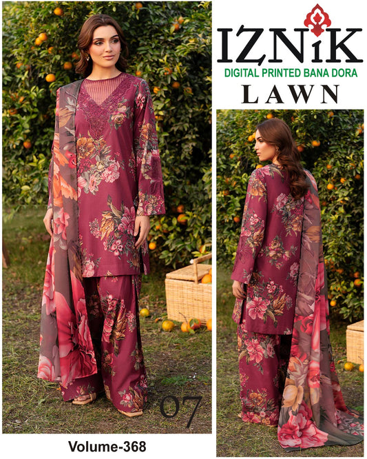 IZNIK BANA DORA LAWN 3pc Suit