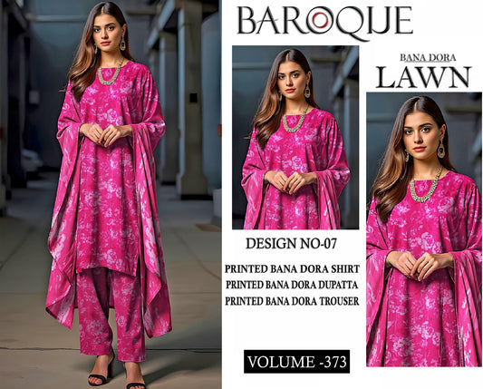 BAROQUE BANA DORA LAWN 3PC SUIT