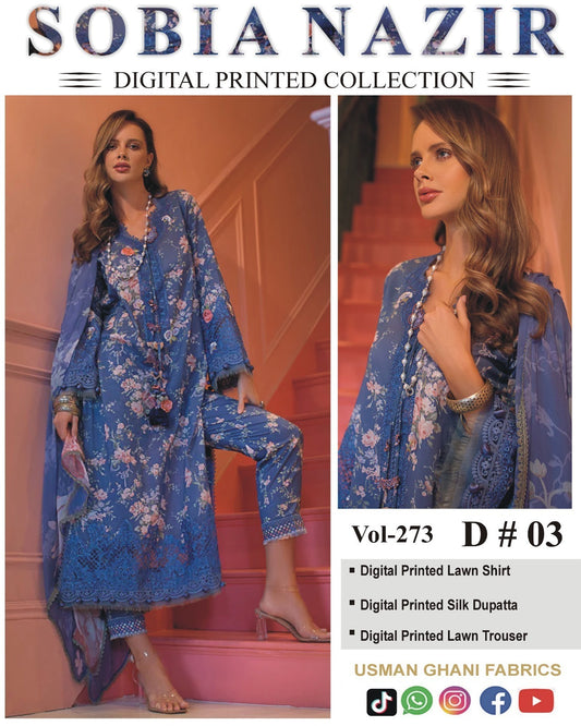 Sobia Nazir LAWN 3Pc Suit