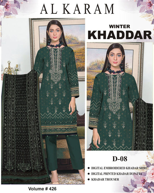 Winter Special Khaddar Emb 3PC | Mix Brand Selection