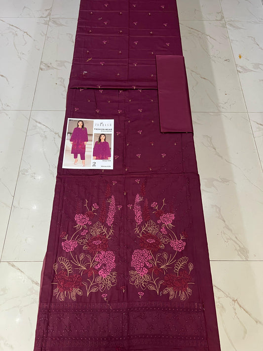 ZARQASH FASHION WEAR EMB 2PC