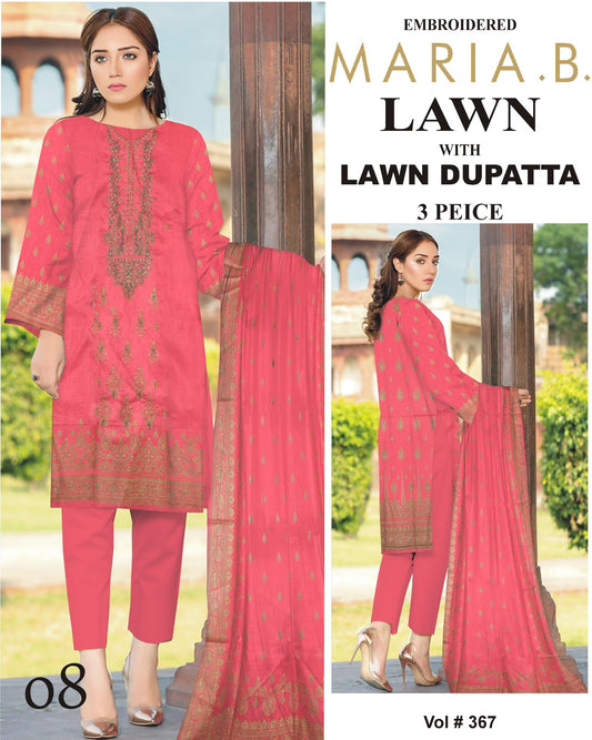 Mix Brands Lawn 3Pc Suit