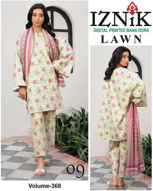 IZNIK BANA DORA LAWN 3pc Suit