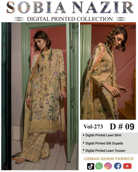 Sobia Nazir LAWN 3Pc Suit