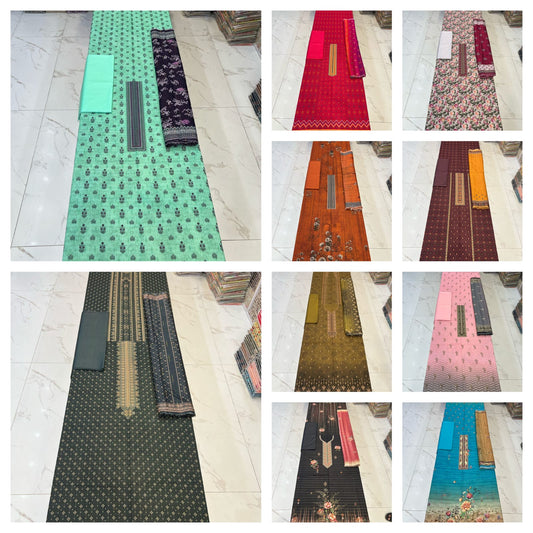 ORIGINAL Bareeze Khas BANA DORA LAWN Pack Of 10 Dresses