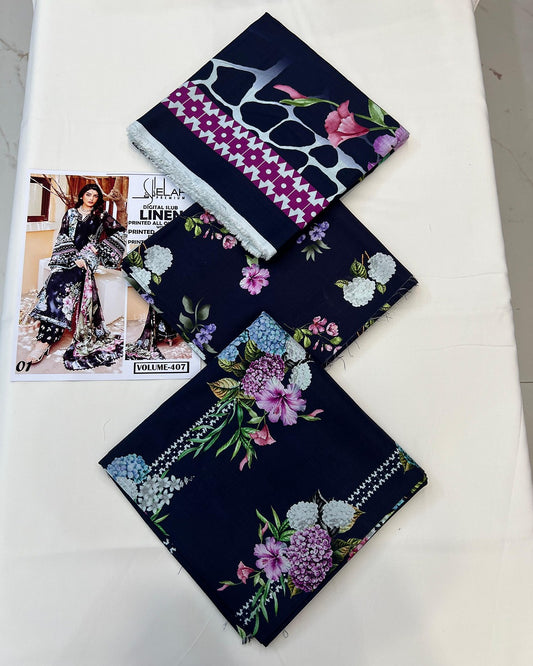 Elaf Winter Slub Linen 3PC 2025-26