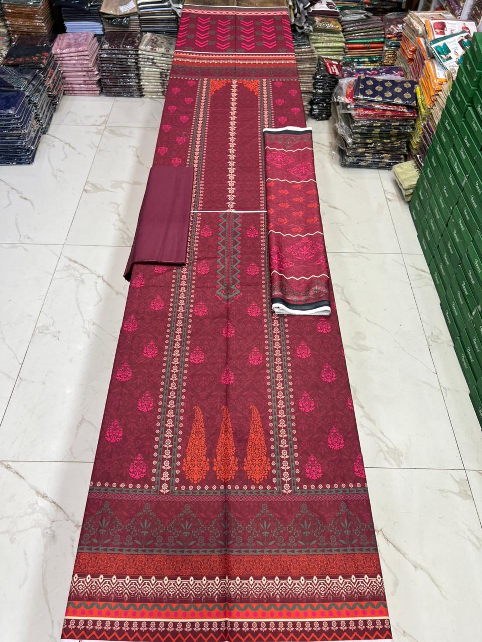 Zarqoon Lawn 3PC – Soft & Elegant Edition