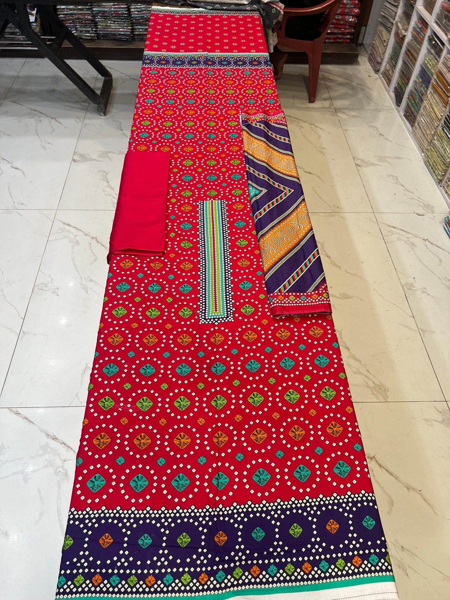 Classic Plain Linen 3PC with Same Fabric Dupatta