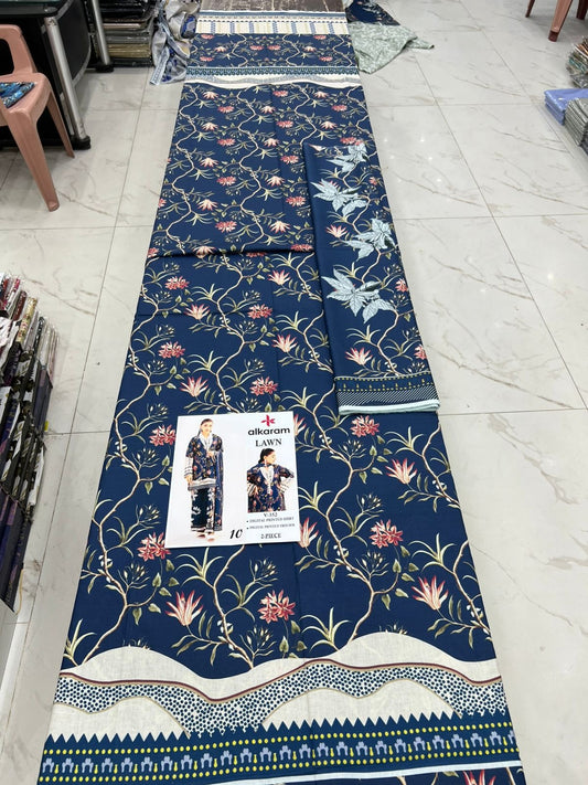 Alkaram Digital Printed Cord Set 2 Pc