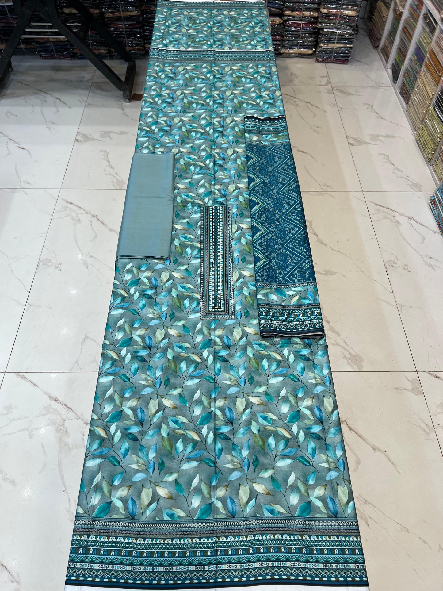 Classic Plain Linen 3PC with Same Fabric Dupatta