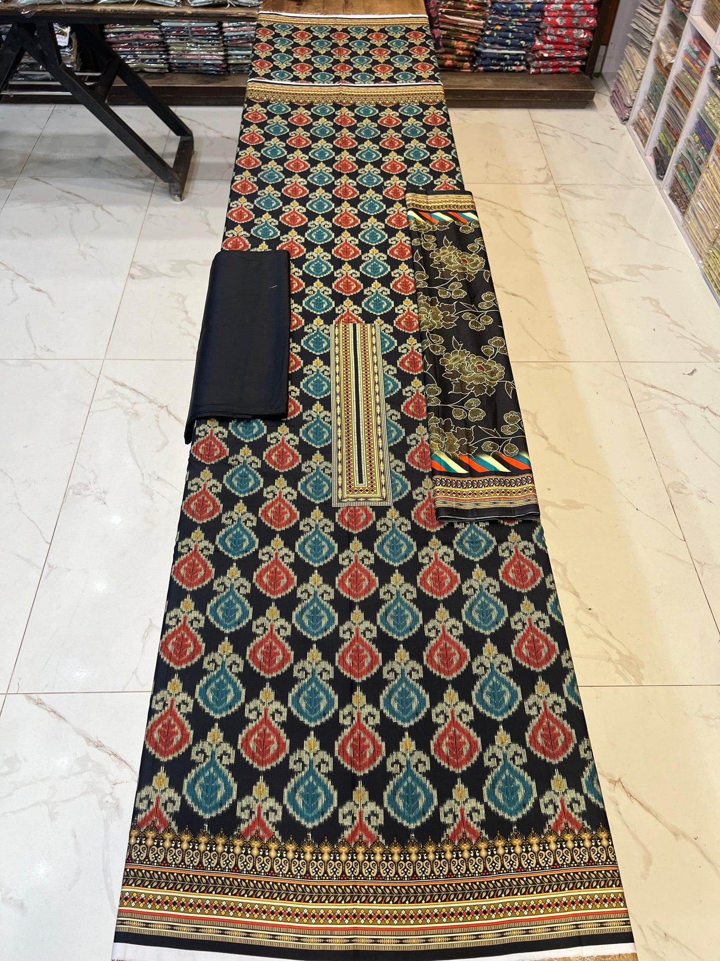 Classic Plain Linen 3PC with Same Fabric Dupatta