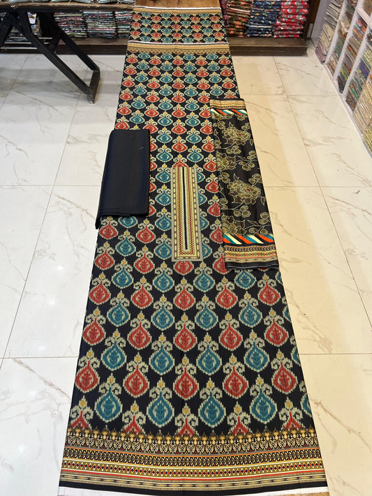 Classic Plain Linen 3PC with Same Fabric Dupatta