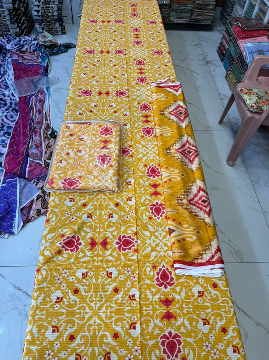 Original Bareeza 3Pc With Bamber Chiffon Dupatta