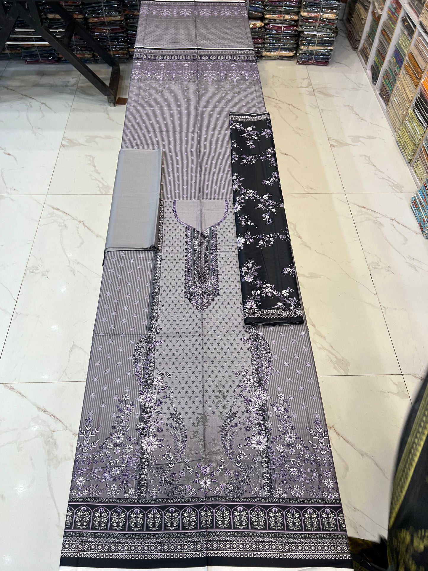 Classic Plain Linen 3PC with Same Fabric Dupatta