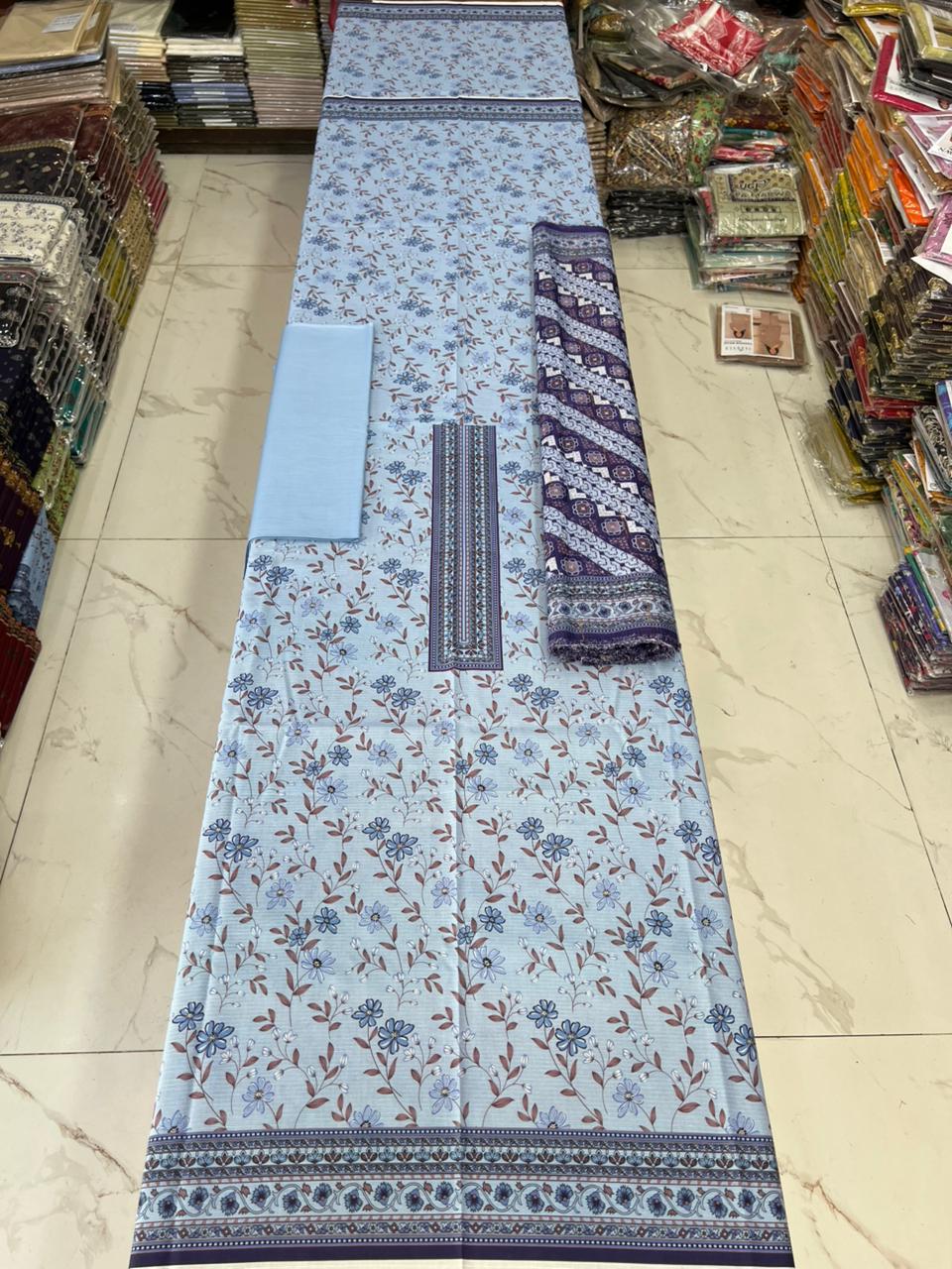 Swiss Bana Dora Lawn with Fancy Dupatta