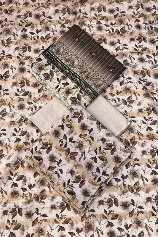 Sharjeena Premium Fancy Lawn 3PC