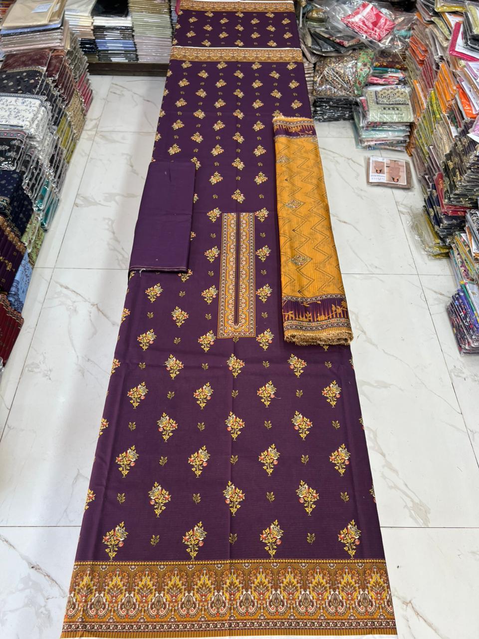 Swiss Bana Dora Lawn with Fancy Dupatta