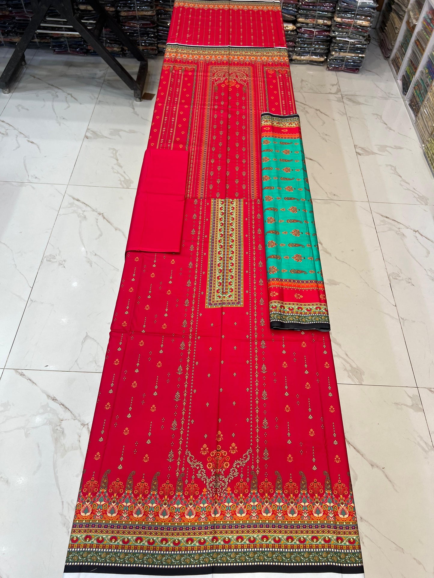 Classic Plain Linen 3PC with Same Fabric Dupatta