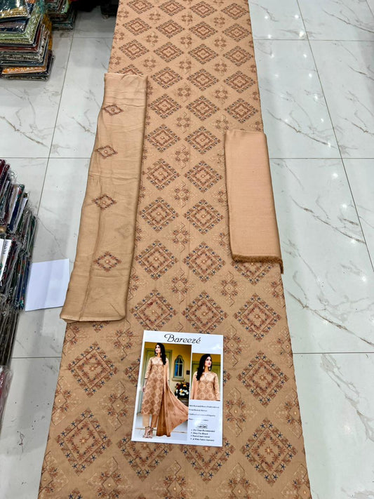 Bareeze karandi Embroidered 3PC