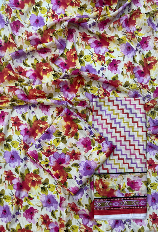 BAROQUE BANA DORA LAWN 3PC SUIT