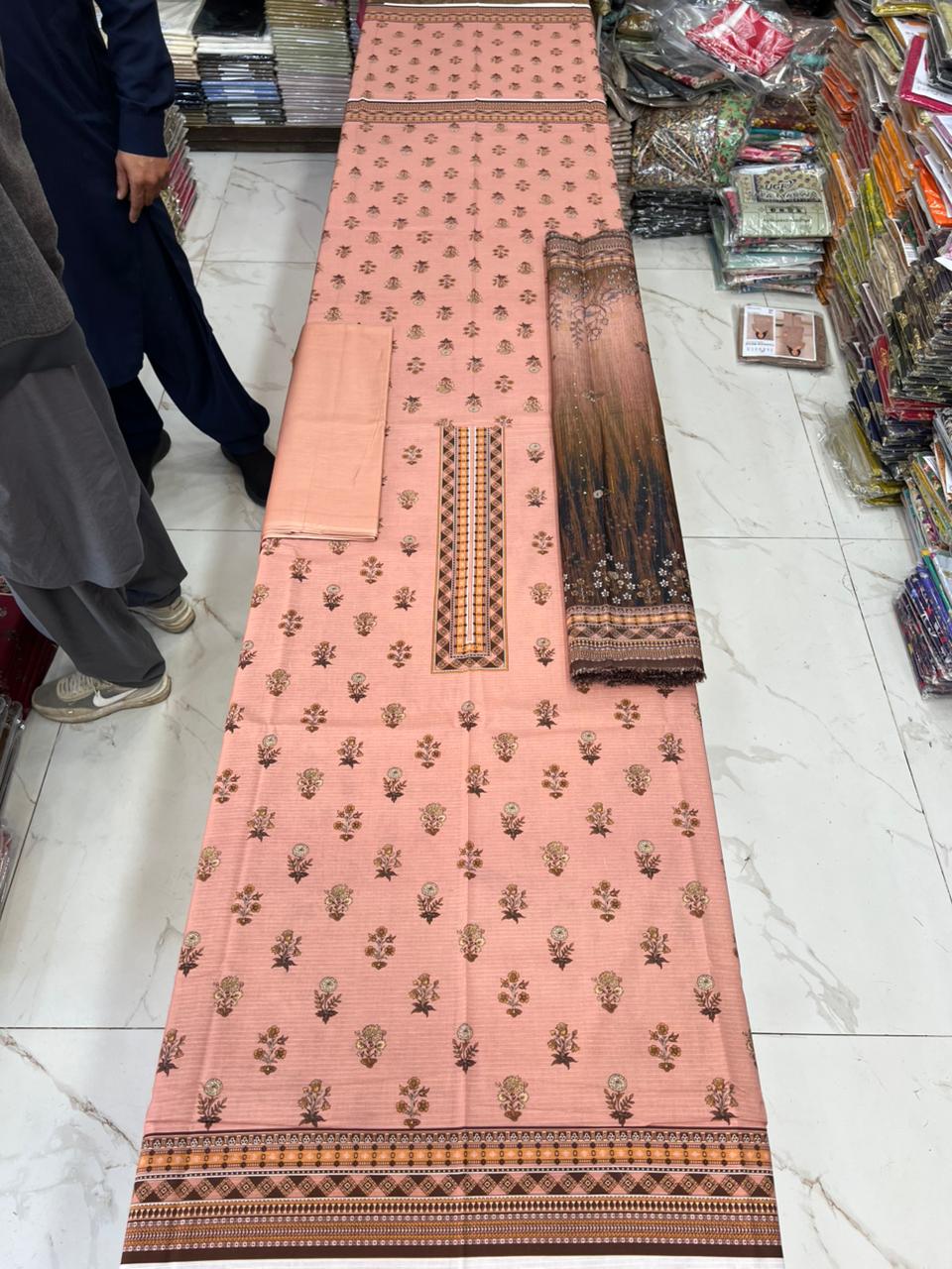 Swiss Bana Dora Lawn with Fancy Dupatta