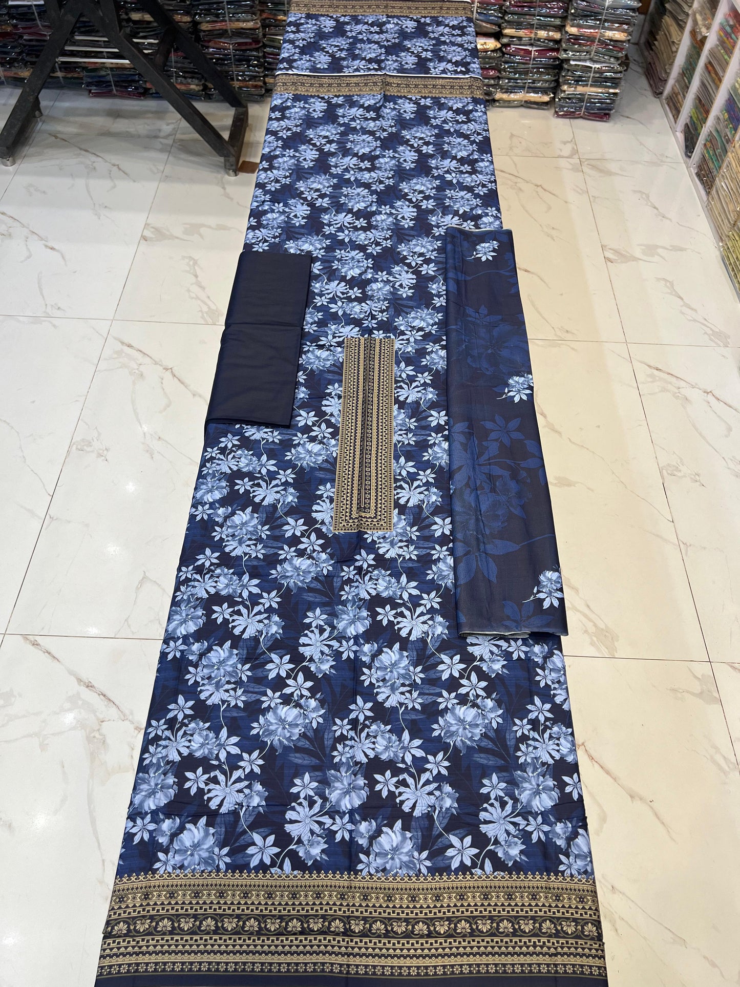 Classic Plain Linen 3PC with Same Fabric Dupatta