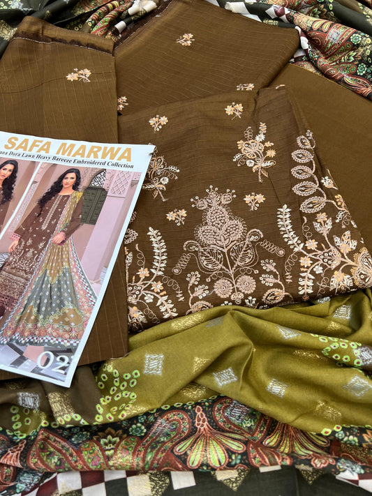 Bana Dora Lawn Heavy EMB 3PC