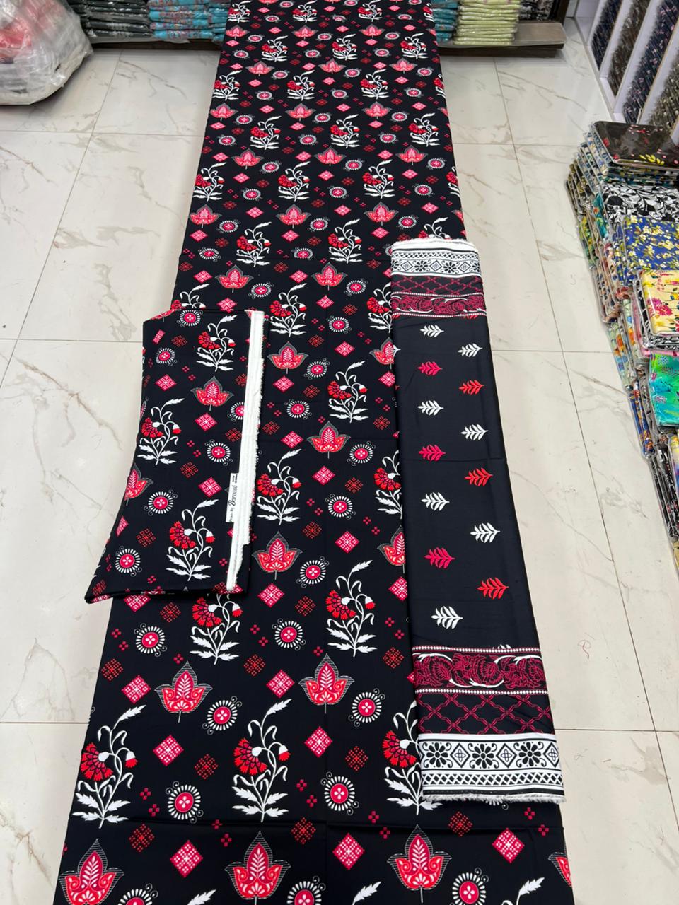 Bareeze Printed Cotton 3PC
