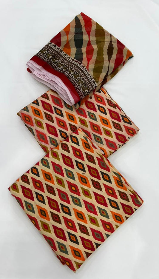 Bana Dora Linen with Bamber chiffon dupatta