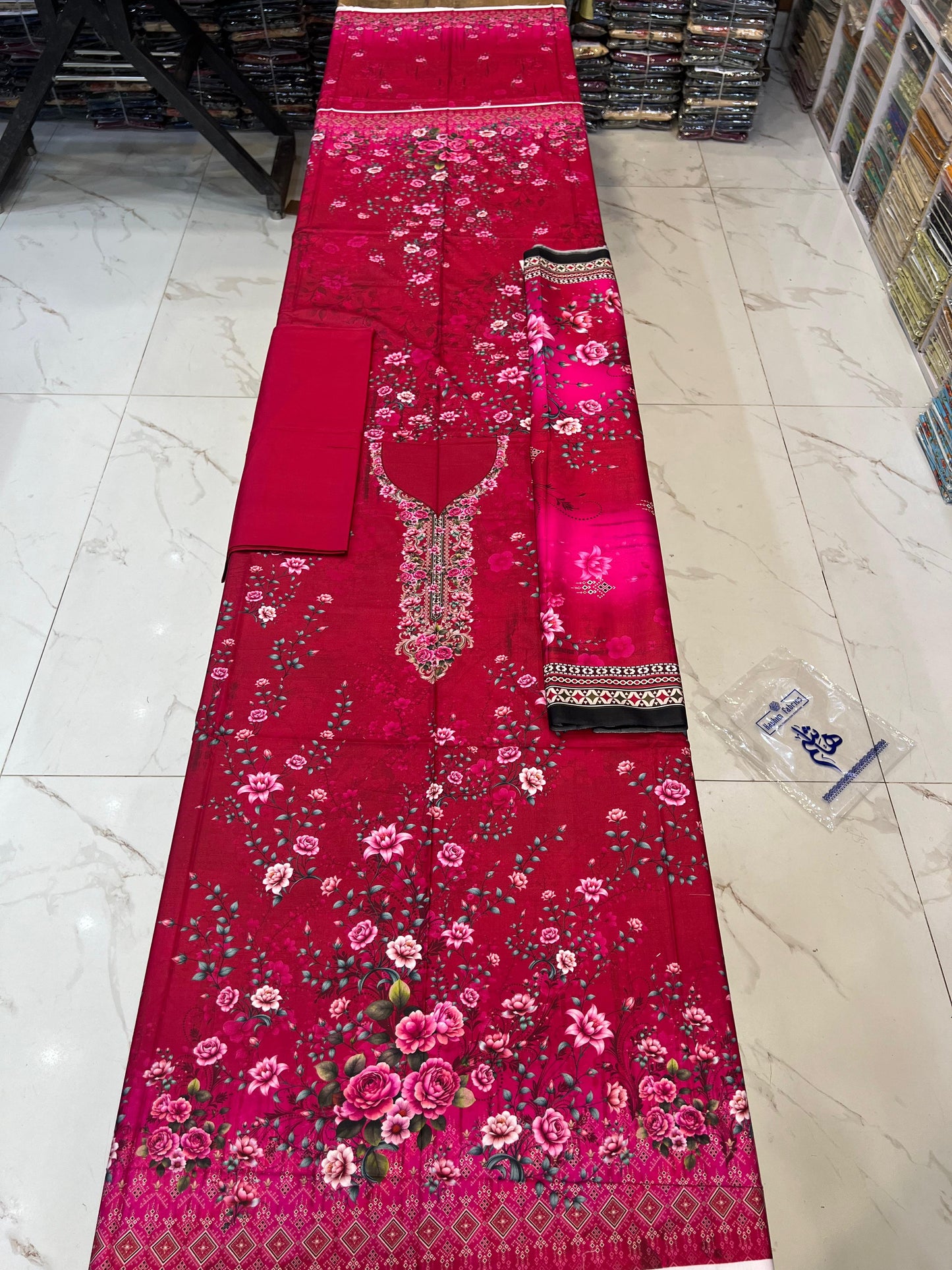 Classic Plain Linen 3PC with Same Fabric Dupatta