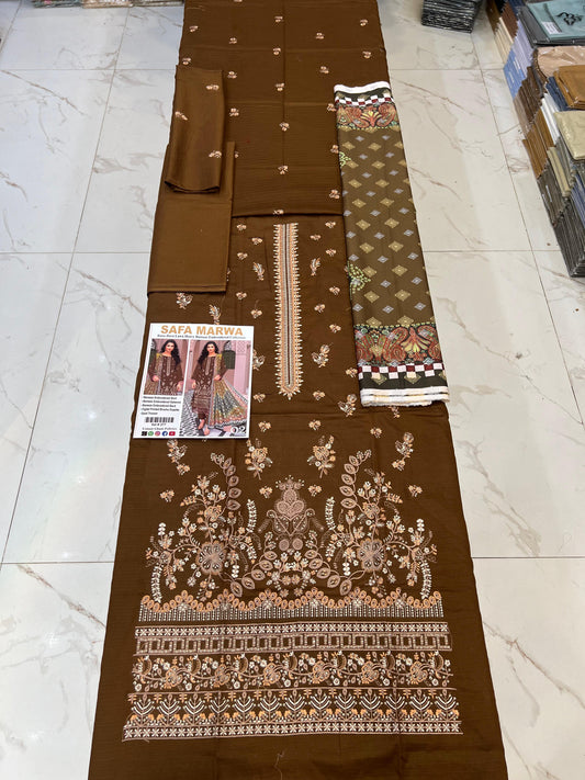 Bana Dora Lawn Heavy EMB 3PC